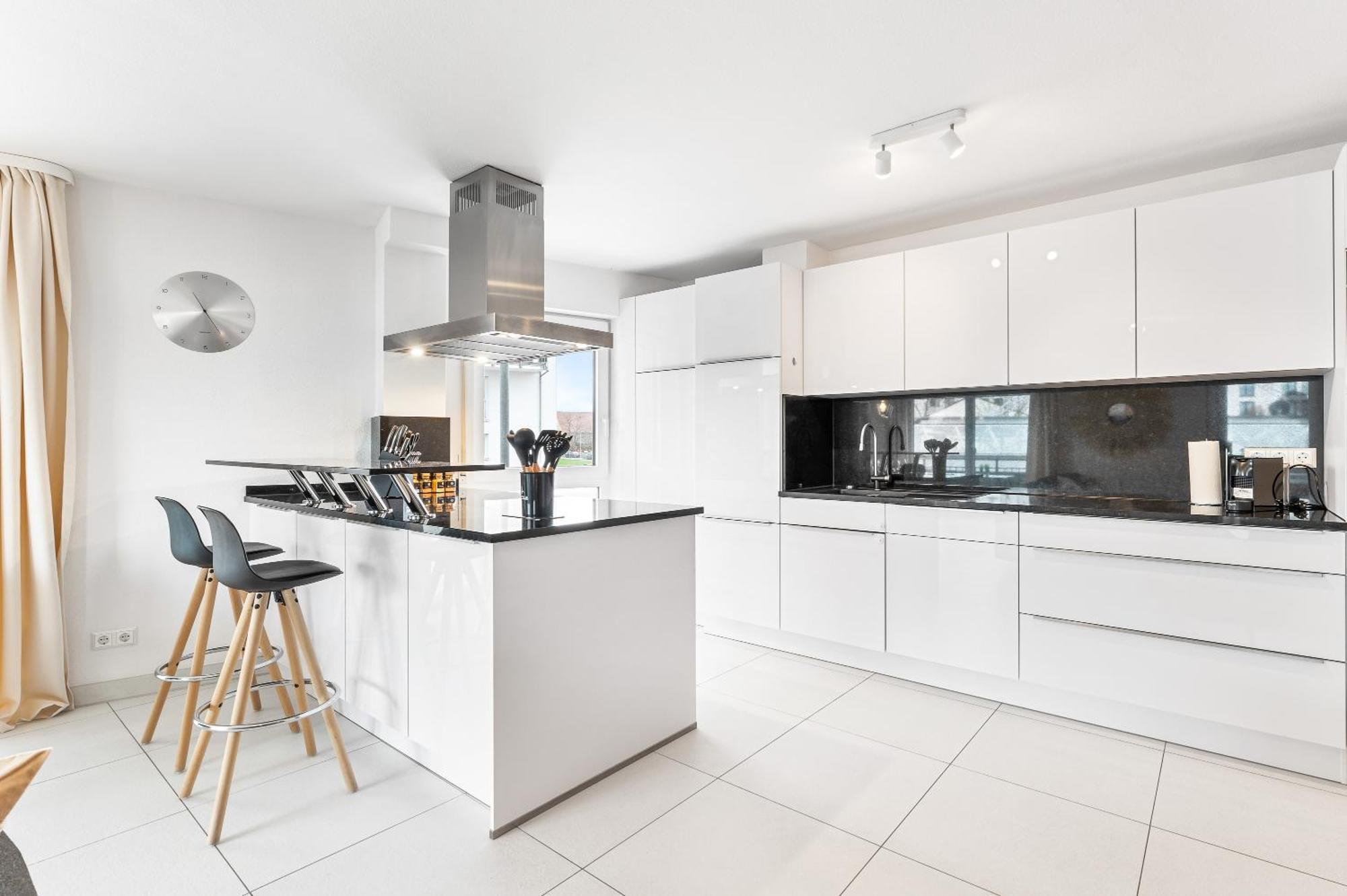 Design-Apartment - Kueche - Parken - Zentral ไลน์เฟลเดิน-เอคเทอร์ดิงเงน ภายนอก รูปภาพ