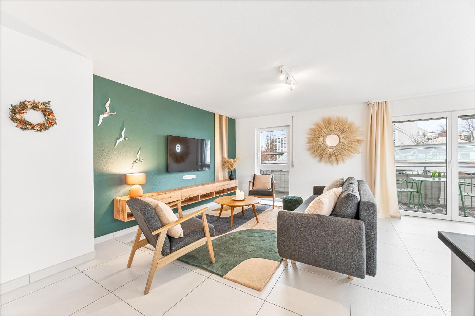 Design-Apartment - Kueche - Parken - Zentral ไลน์เฟลเดิน-เอคเทอร์ดิงเงน ภายนอก รูปภาพ